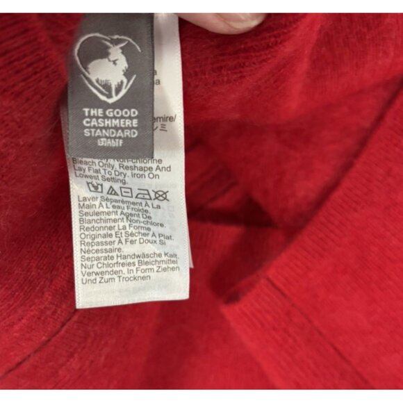NWT J. Crew  Cashmere Cardigan Womens Small Brushed Zip Up Hoodie Red Holiday 24 - Picture 8 of 9